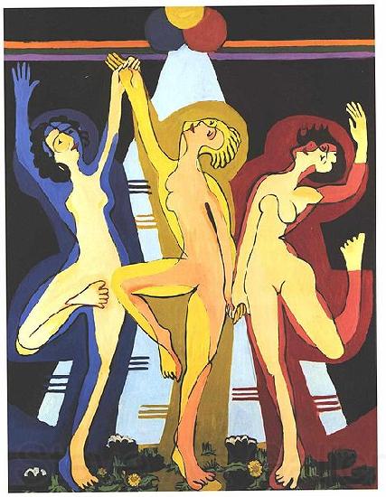 Ernst Ludwig Kirchner Colourfull dance